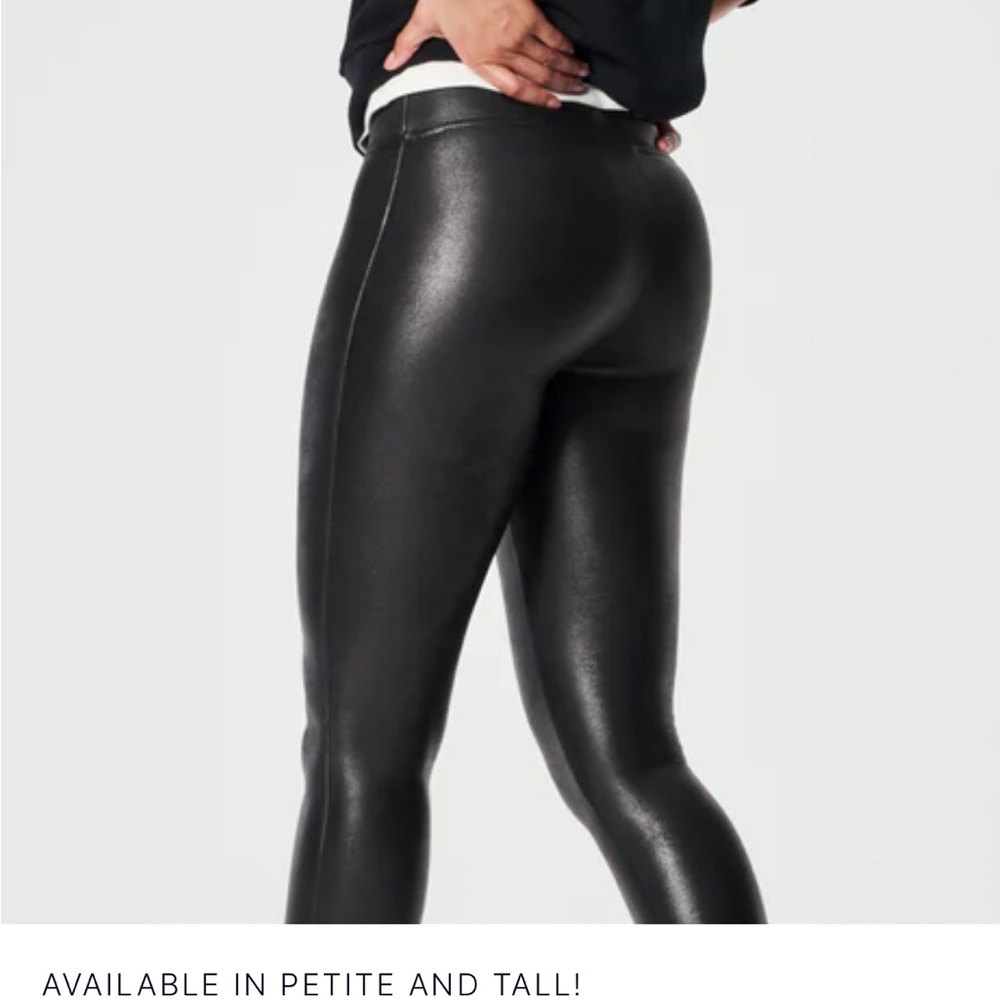 Black Faux Leather Leggings